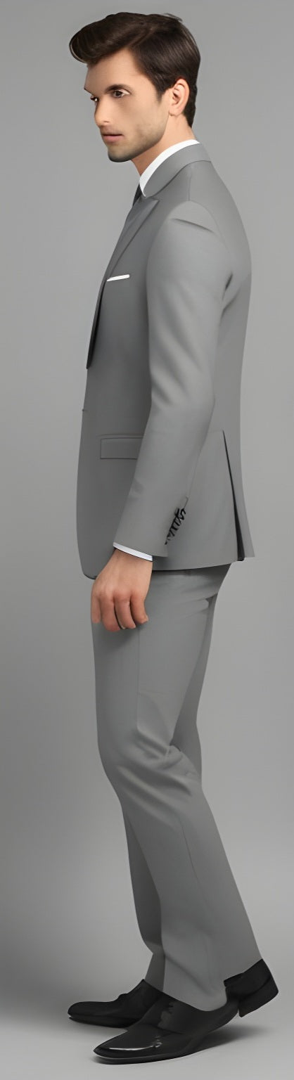 Mens Grey Suit | Grey Formal Suit | Business Suit | 2pcs Suite ( Shirt Not Include ).